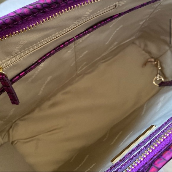 BRAHMIN Purple Potion Zip Top Tote | NWT - Picture 3 of 7